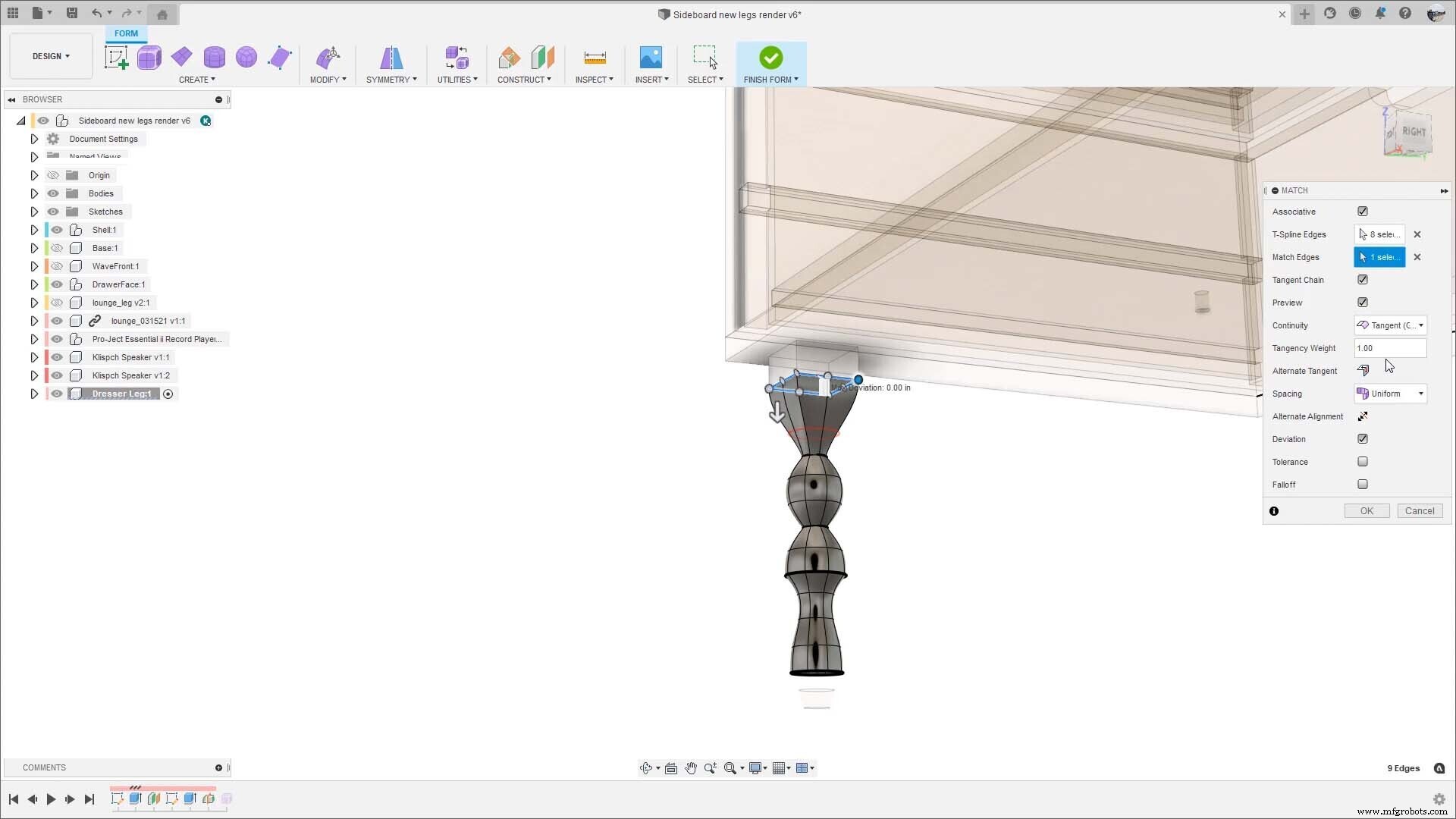 Streamline Fusion 360 Design: Associative Match Connects Form and Parametric Bodies