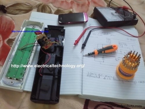 DP-716 Emergency LED Light Circuit – Rechargeable 30‑LED Schematic & Build Guide