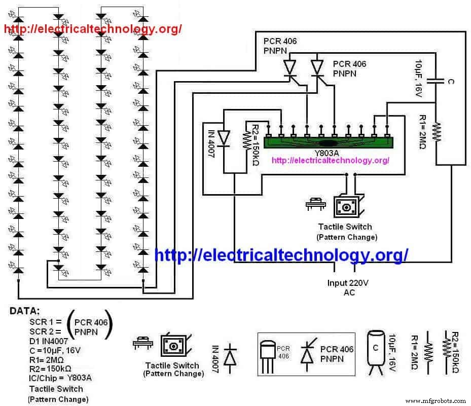 DIY Christmas LED Light String Circuit: Simple Blinking & Dancing Lights