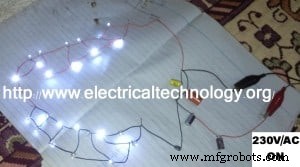 Professional LED Night Lamp Circuit Diagram – 230 V/50 Hz or 110 V/60 Hz Main‑Operated Design