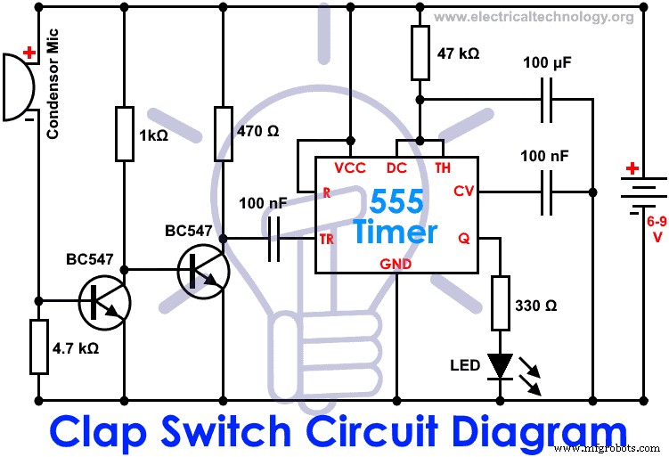 Clap-Activated Switch: Build a Sound‑Responsive Circuit With and Without a 555 Timer