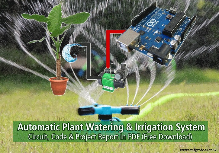 Automatic Plant Watering & Irrigation System: Circuit Design, Code, and Project Report
