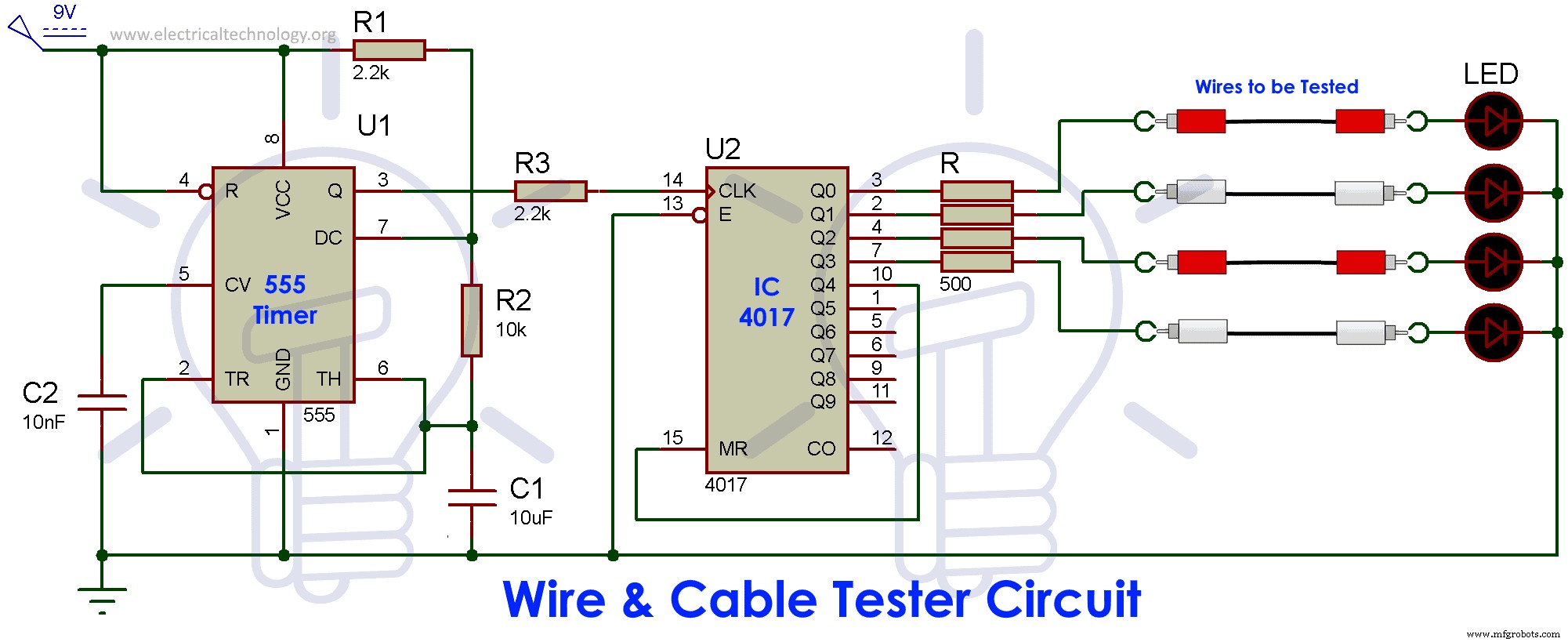 Advanced Cable & Wire Tester Circuit Design – Full Diagram & Guide