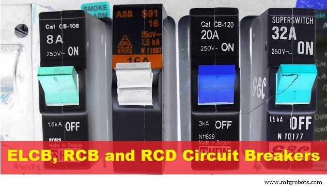 MCB, MCCB, ELCB, and RCD (RCB/RCCB): Understanding Circuit Breaker Differences