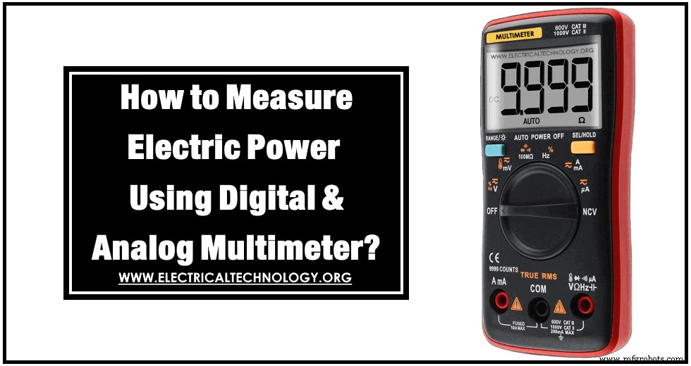 Precise Power Measurement Using Digital and Analog Multimeters