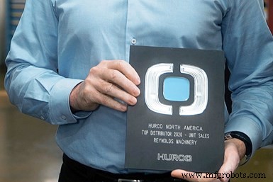 Reynolds Machinery Earns 2020 Hurco Top Distributor Award