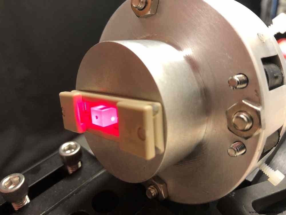Measuring 20 Million Volts Without Contact: A Miniature Crystal and Laser Approach