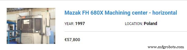 Mazak Machine Tool Prices: New & Used