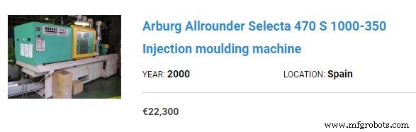 Arburg Injection Moulding Machines: Current Market Prices & Buying Guide