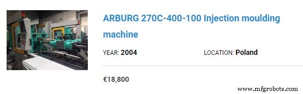 Arburg Injection Moulding Machines: Current Market Prices & Buying Guide
