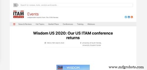 Top Asset Management Conferences 2020: 50 Leading Events for Advanced Asset Tracking & Management Strategies