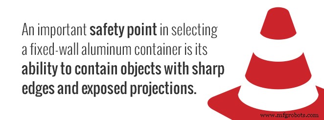 Fixed Wall Aluminum vs. Collapsible Containers: Choosing the Right Warehouse Solution