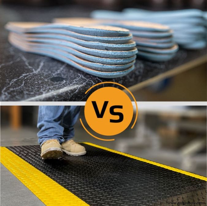 Mats vs. Insoles: A Professional Guide to Choosing the Right Support for Your Workplace