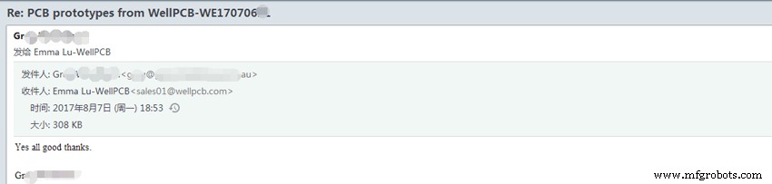 Authentic Customer Feedback on WellPCB