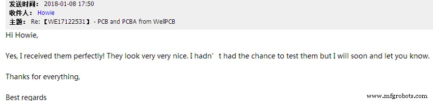 Authentic Customer Feedback on WellPCB