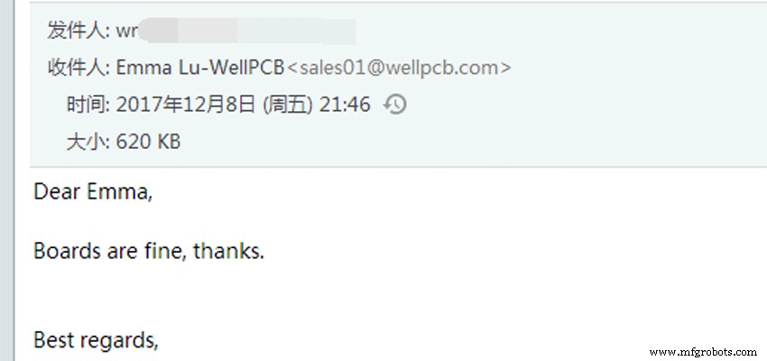 Authentic Customer Feedback on WellPCB