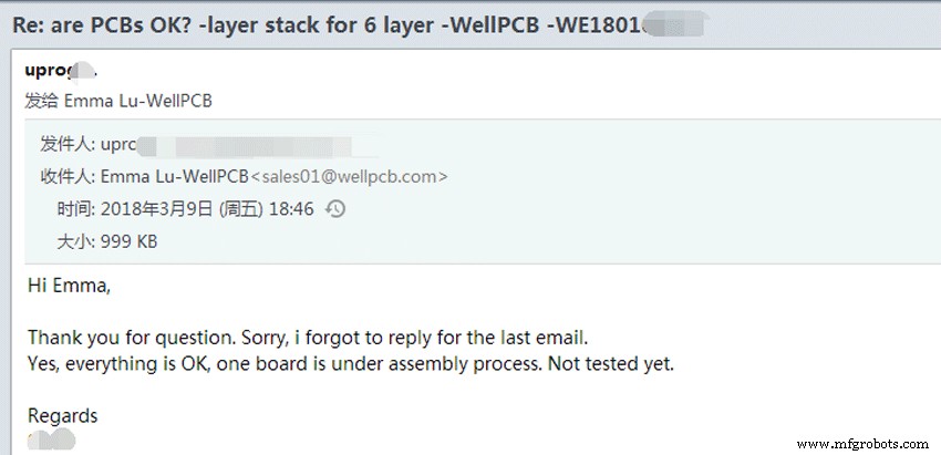 Authentic Customer Feedback on WellPCB