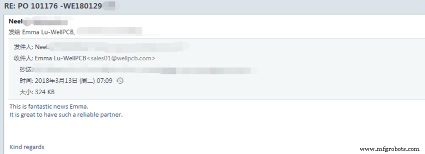 Authentic Customer Feedback on WellPCB
