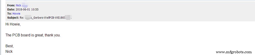 Authentic Customer Feedback on WellPCB
