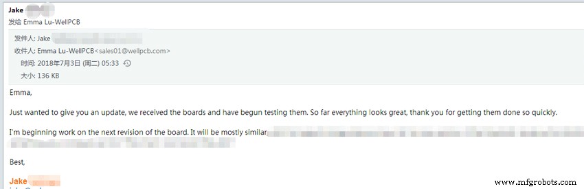 Authentic Customer Feedback on WellPCB