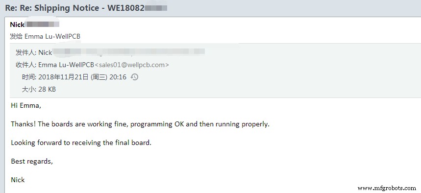 Authentic Customer Feedback on WellPCB