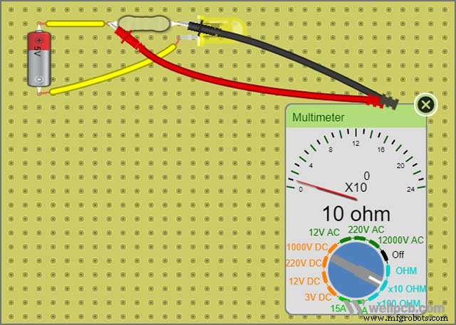 DCACLab Multimeter – Precise Voltage & Current Measurement for Circuit Simulation