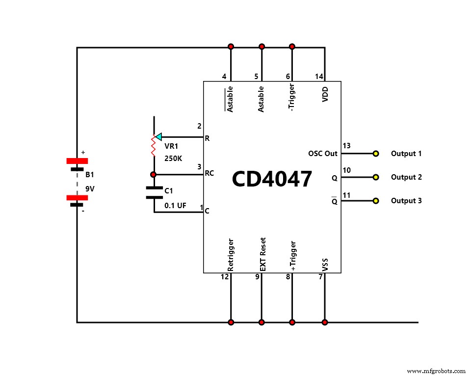 4047 IC Explained: Mastering Monostable & Astable Multivibrators