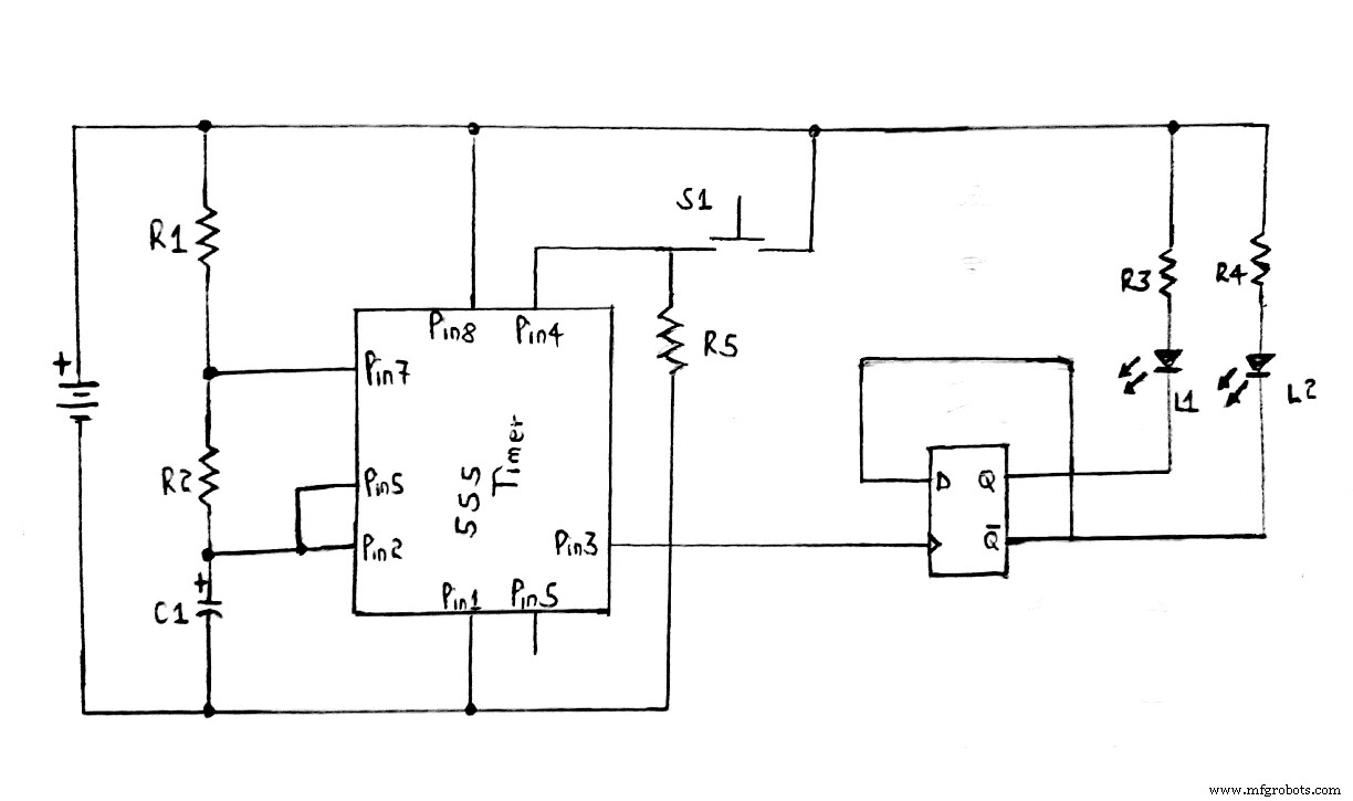 CD4013 Dual D-Flip Flop: Pinout, Applications & Circuit Examples