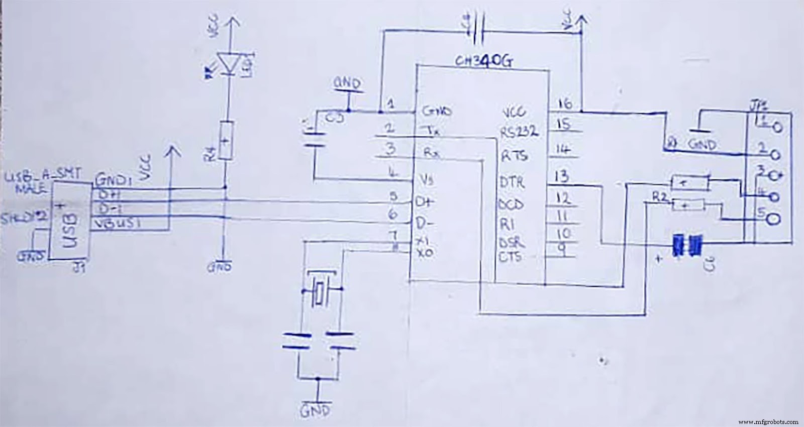 CH304G USB Interface Chip: Features, Applications, and Schematic Overview