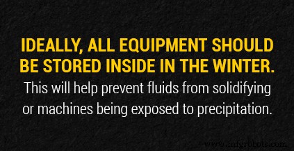 Safely Operating and Storing Equipment During Winter