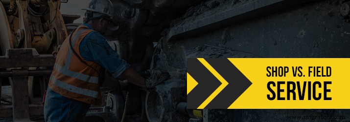 Choosing the Right Service for Heavy Equipment: Shop vs. Field Service