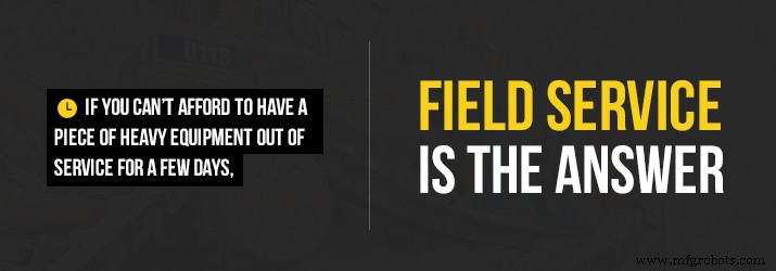Choosing the Right Service for Heavy Equipment: Shop vs. Field Service