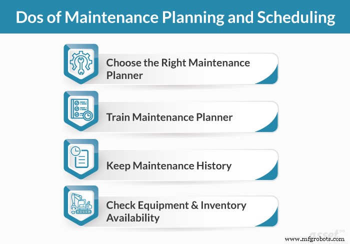 Master Maintenance Planning & Scheduling: Key Do’s and Don’ts for Success