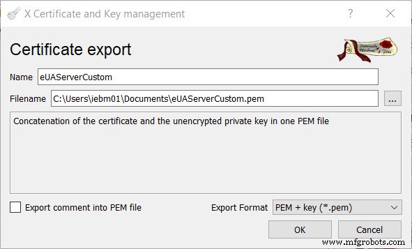Configure Custom Security Certificates for OPC UA on PLCnext Control