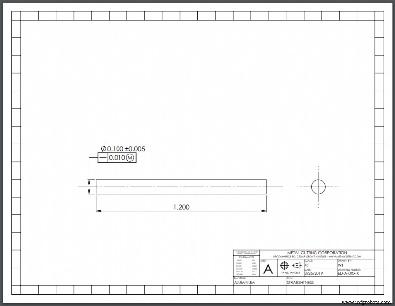 Precision Straightness Measurement for Small Metal Components