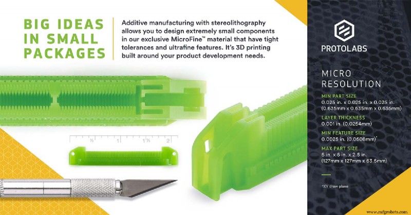 Precision 3D Printing: Micro Features with SLA’s MicroFine Material
