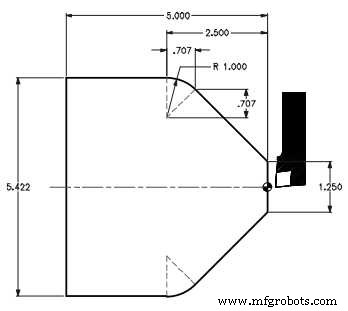 Beginner-Friendly Fanuc CNC Lathe Programming Example – Straight, Taper, and Arc Cuts