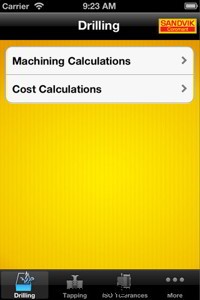 Sandvik Coromant Drilling Calculator App – Optimize Drilling & Tapping