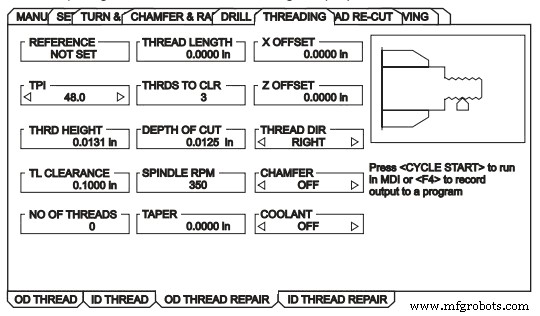 Efficient Thread Repair on Haas CNC Lathes Using the Intuitive Programming System