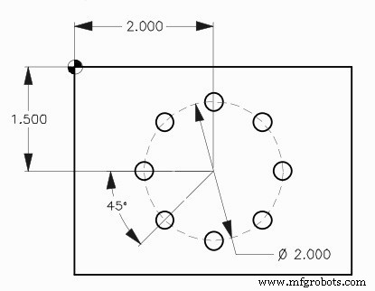 CNC Milling: G70 Bolt Hole Circle Program – Simple & Accurate Example