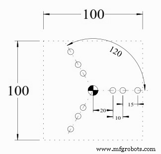 Fanuc G68 Coordinate Rotation G‑Code Example for CNC Machining