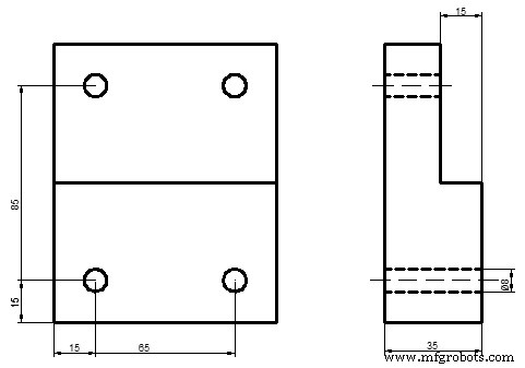 Efficient Two-Step Block Drilling Using G81 CNC Cycle
