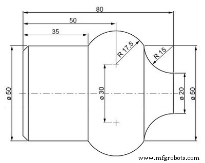CNC Lathe Arc Programming Guide – G02 & G03 Combined Example