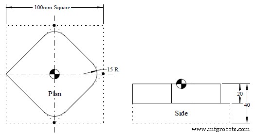 Heidenhain TNC Corner Rounding: Blend Radius Programming Exercise
