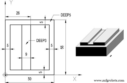 Heidenhain CNC: Simple Slot Milling Program Demo