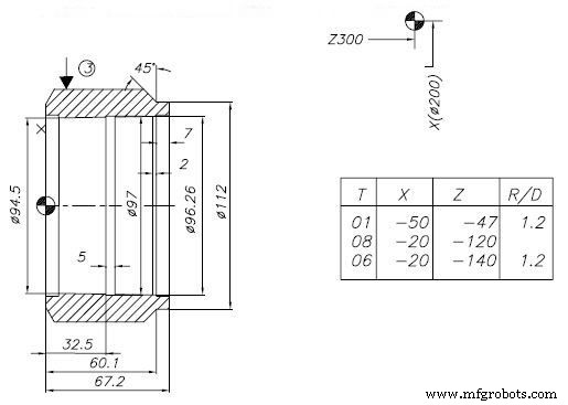 Complete NUMS 322T CNC Program – Step-by-Step Example
