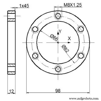 Fanuc G15 & G16: Polar Coordinate Bolt Circle CNC Program Example