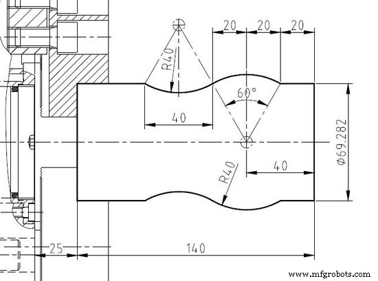 CNC Cylindrical Interpolation Program Example: Cutting Multiple Joint Arcs