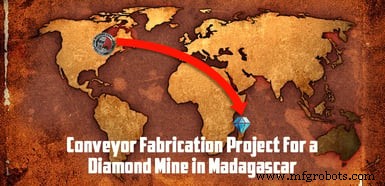 Custom Conveyor Fabrication for Madagascar Diamond Mine – Efficient 2-Mile Transport Solution