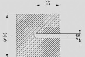 Einfaches CNC-Drehbankbohren mit Fanuc G74 Peck Drilling Cycle
